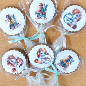 Пряник имбирный   "Новогодний " , диаметр 7 см.