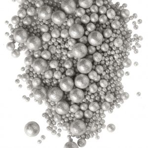 Драже рисовое в глазури серебро №703, 25 гр.