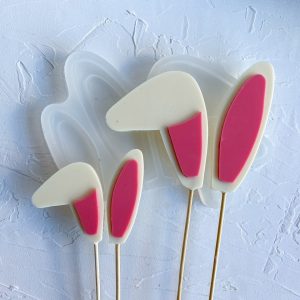 Молд силиконовый "Ушки зайки" 2 в 1