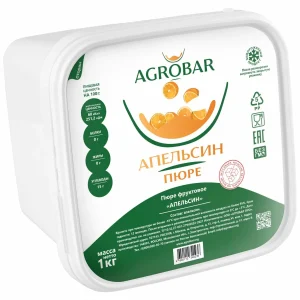 Пюре Agrobar Апельсин (желтый), 1 кг.