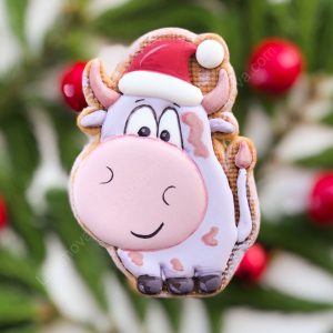 Вырубка для пряников + трафарет, "Забавный бычок".