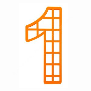 Форма для торта-цифра (1), размер 25 см.
