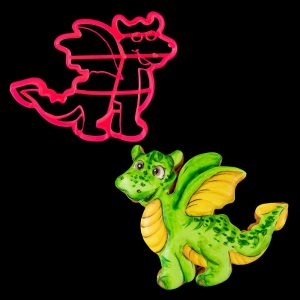 Вырубка пластиковая "Дракон № 3", 9 см.