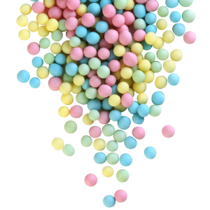 Драже рисовое в глазури, микс  (желт./голуб./роз./изумр.), 50 г. №100М