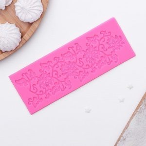 Коврик силиконовый для айсинга "Виноградная лоза" 16,5*6,2 см.