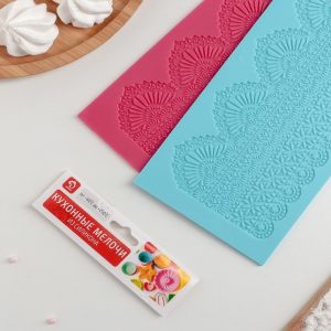 Коврик силиконовый для айсинга "Кружево" 40*12 см.