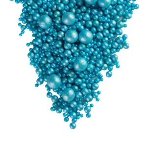 Драже рисовое в глазури жемчуг голубой, микс, 50 гр. №104