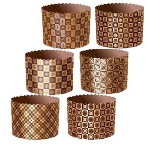 Форма бумажная для кулича на 300 г. "Новый стандарт" 110*85 мм.