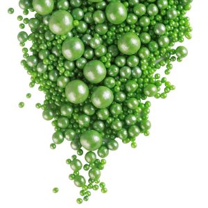 Драже рисовое в глазури зеленый жемчуг микс, 50 г. №107