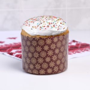 Форма бумажная для кулича на 200 гр. "Стандарт" 90*90 мм.