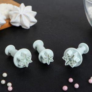 Набор плунжеров снежинки мини, 3 шт.