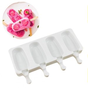 Форма силиконовая "Эскимо стандарт" 4 ячейки 25,5*14 см.