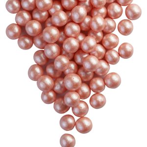 Драже рисовое в глазури жемчуг персиковый 12-13 мм., 50 г. №131