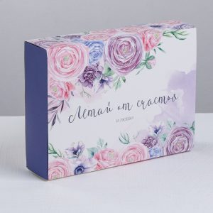 Коробка для сладостей «Летай от счастья», 20*15*5 см.