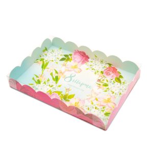 Коробка 22*15*3 см. "Нежный праздник" для пряников и десертов