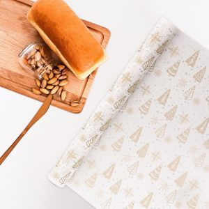 Пергамент силиконизированный "Елки", 38см.*5м. (Бенто)