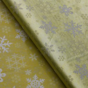 Бумага тишью "Золото. Снежинки", 50/70см.