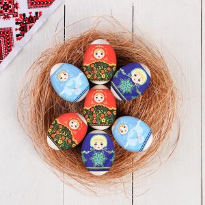 Пасхальная термоусадочная плёнка "Матрешки"