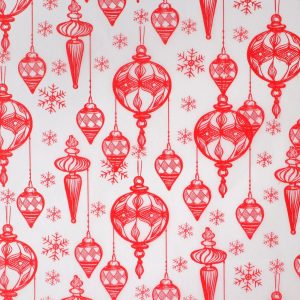 Бумага тишью "Елочные игрушки", 50/66 см.