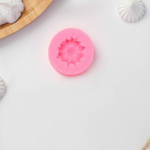 Молд "Цветок" силиконовый, 4,5×4,5×1,4 см.