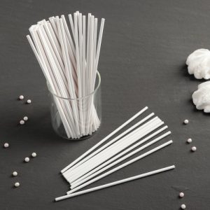 Набор бумажных палочек для десертов (50 шт.), 15 см.