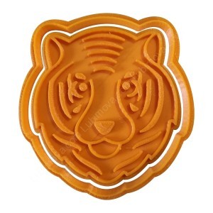 Вырубка с оттиском "Голова доброго тигра"