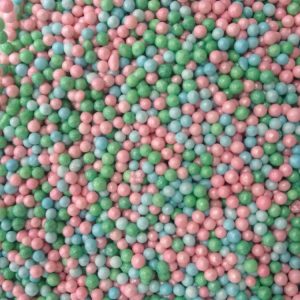 Посыпка шарики перламутровые, голубые/розовые/зеленые, 50 г.