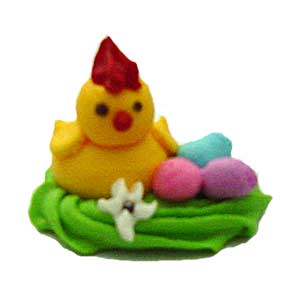 Декор сахарный, "Цыпленок пасхальный", 1 шт.