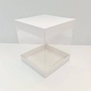 Коробка для торта прозрачная 16*16*18 см.