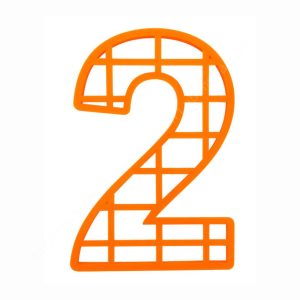 Форма для торта-цифра (2), размер 25 см.