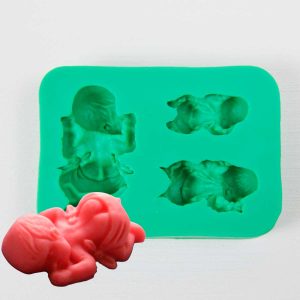 Молд силиконовый "Три малыша"