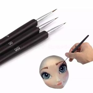 Набор тонких кисточек, 3 шт.