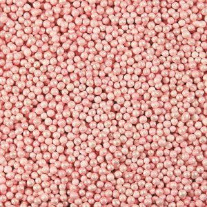 Посыпка шарики сахарные розовые перламутровые 2 мм., 50 г.