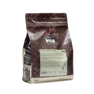 Шоколадное драже IRCA CRUNCHY BEADS DARK (темный шоколад), 50 гр.