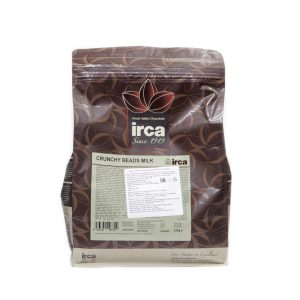 Шоколадное драже IRCA CRUNCHY BEADS MILK (молочный шоколад), 50 гр.