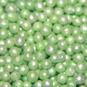 Посыпка шарики сахарные жемчуг зеленый, 50 г.