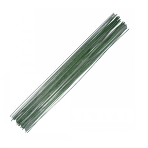 Проволока №16, 36 см. 1,5 мм. зеленая, 5 штук.