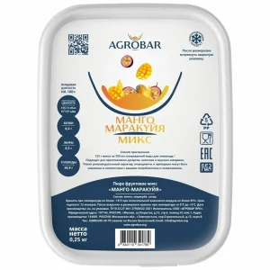 Пюре-микс Agrobar манго-маракуйя, 250 гр.