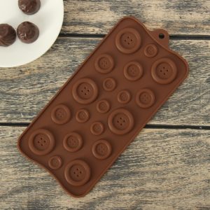 Форма силиконовая "Пуговки" 19 ячеек.