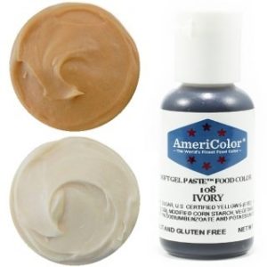 Краситель гелевый водорастворимый Americolor, ivory (слоновая кость).