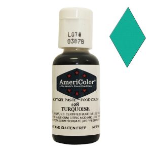 Краситель гелевый водорастворимый Americolor, turquoise (бирюзовый).