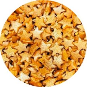 Посыпка фигурная, звезды золотые перламутровые, 50 г.