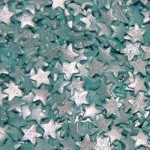 Посыпка фигурная, звезды голубые перламутровые, 50 г.