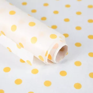 Пергамент силиконизированный Желтый горох, 38см.*5м. (Бенто)