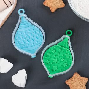 Форма для пряников и печенья двухсторонняя "Ёлочная игрушка".