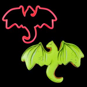 Вырубка пластиковая "Дракон №2", 9 см.