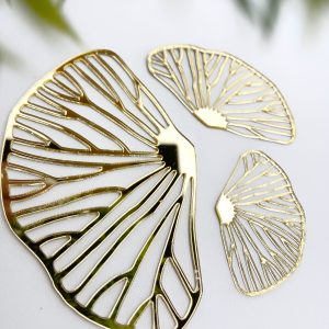 Топпер «Коралл», 1 шт., 10*6,1 см., золотой акрил