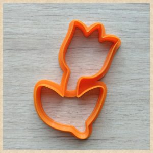 Вырубка для пряника "Тюльпан", пластик, 11 см.