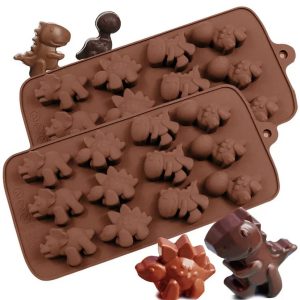 Форма силиконовая "Динозавры" (Для конфет и льда)