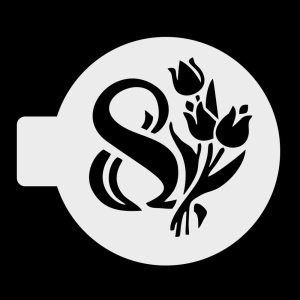 Трафарет "8 марта, тюльпаны" 10 см.